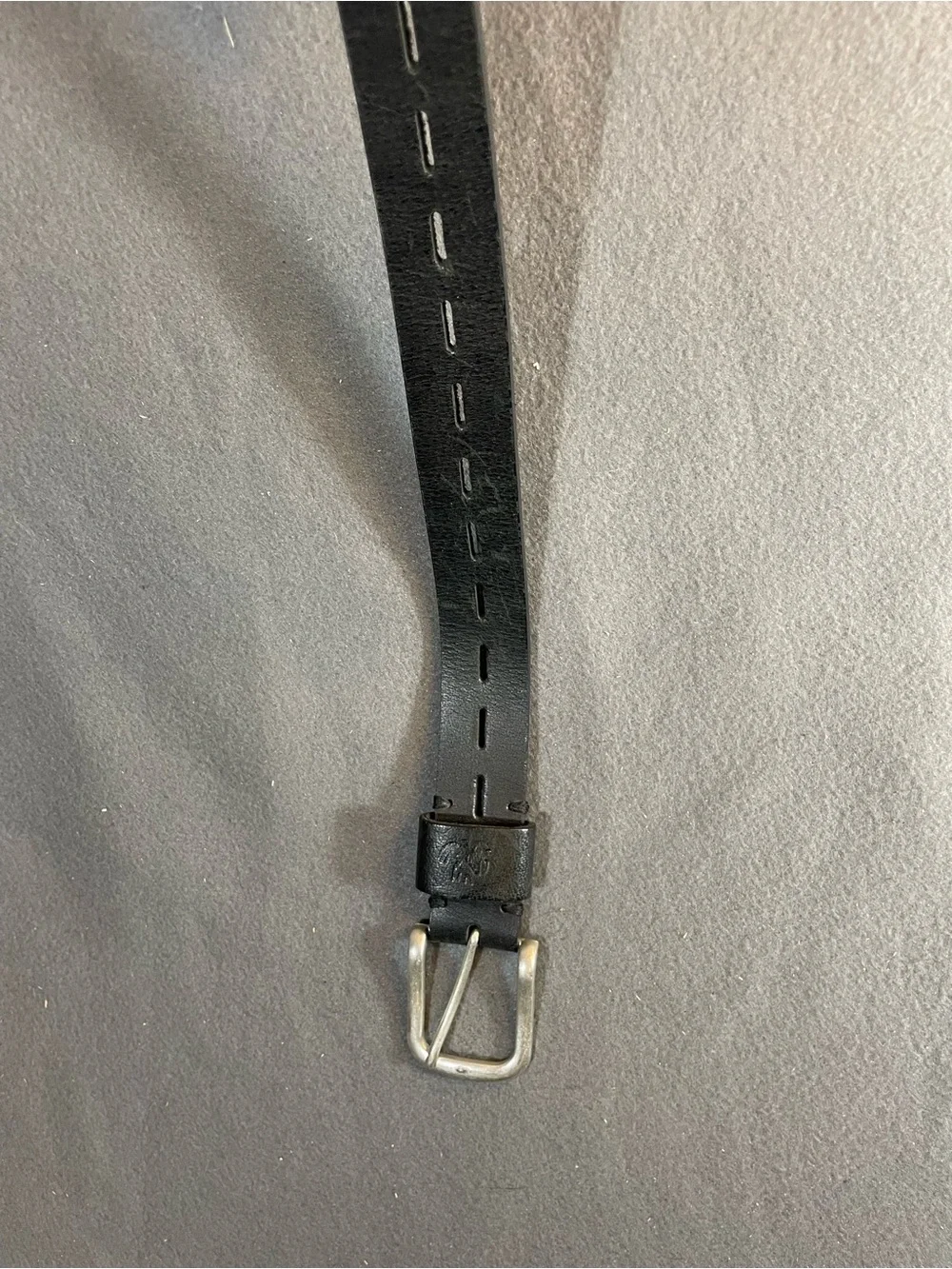 Free People We The Free Jona Leather Belt Black Slot Cutout - Picture 4 of 4